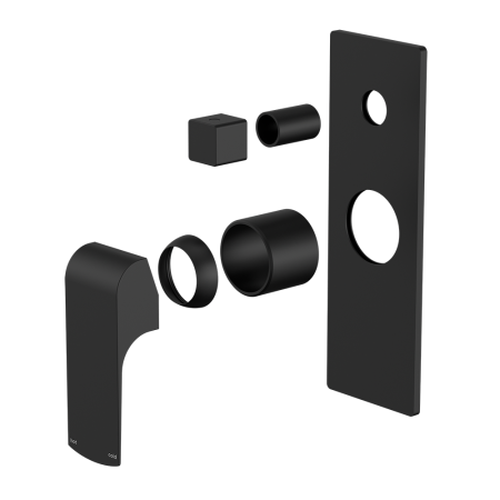 Elgin Shower Mixer With Divertor Trim Kits Only Matte Black (NR231411atMB)