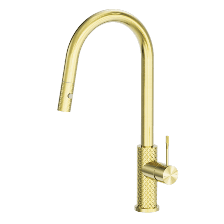 Oria Pull Out Sink Mixer With Vegie Spray Function Brushed Gold (NR331808BG)