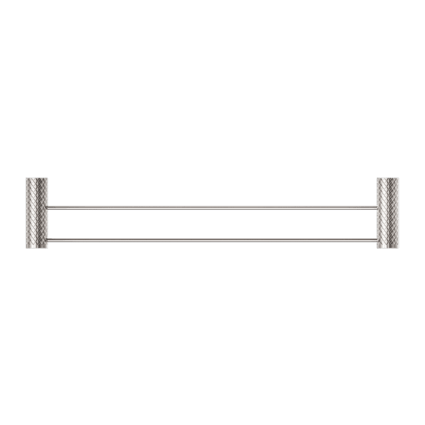 Oria Double Towel Rail 600mm Brushed Nickel (NR3324dBN)