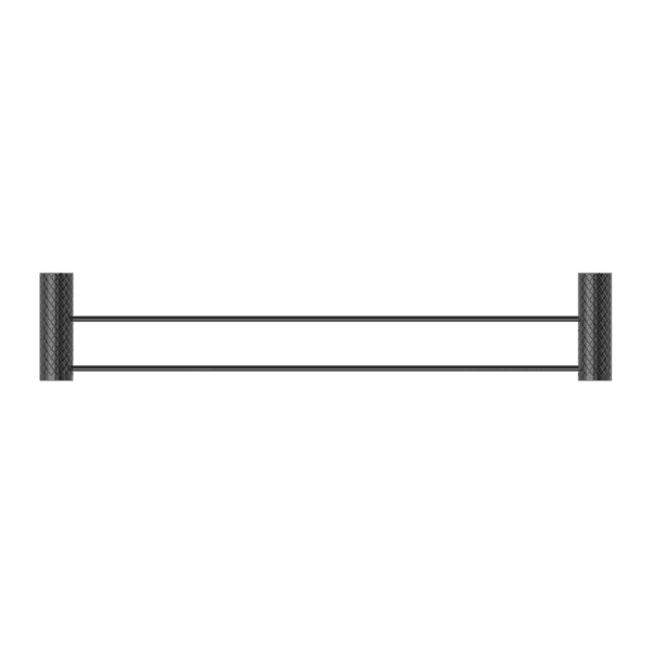 Oria Double Towel Rail 600mm Graphite (NR3324dGR)