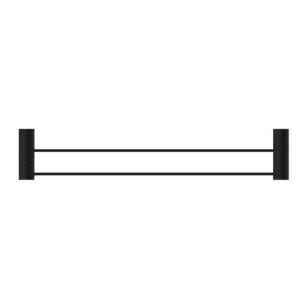 Oria Double Towel Rail 600mm Matte Black (NR3324dMB)