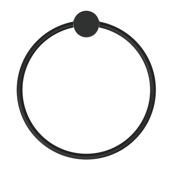 Oria Towel Ring Matte Black (NR3380aMB)