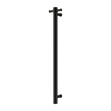 Mecca 240V Single Vertical Heated Towel Rail Matte Black (NRV902hMB)