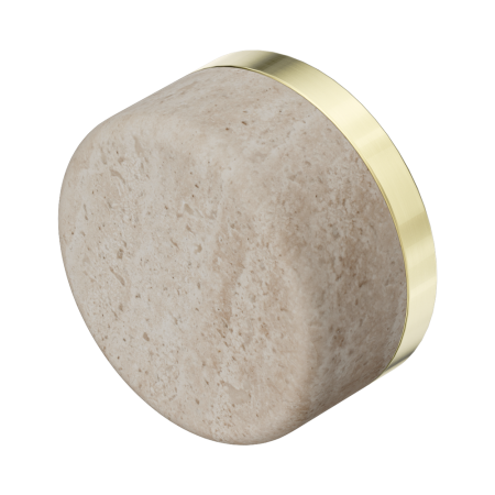 Serenity Rome Travertine Handle Brushed Gold (24C008BG)