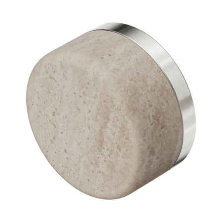 Serenity Rome Travertine Handle Brushed Nickel (24C008BN)