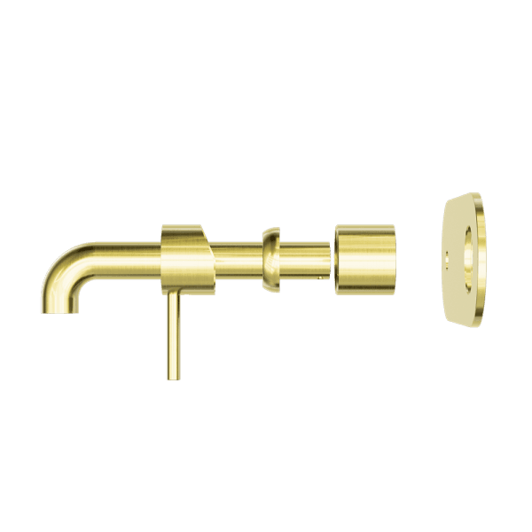 Zen SS316L Wall Basin/Bath Mixer 185/230mm Spout Trim Kits Only Brushed Gold (NR162210a185tBG/NR162210a230tBG)