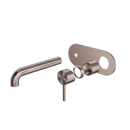 Zen SS316L Wall Basin/Bath Mixer 185/230mm Spout Trim Kits Only Brushed Bronze (NR162210a185tBZ/NR162210a230tBZ)