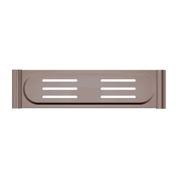 NEW MECCA METAL SHOWER SHELF BRUSHED BRONZE (NR2387aBZ)