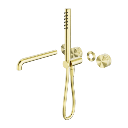 Opal Progressive Shower System Separate Plate With Spout 230/250MM Trim Kits Only Brushed Gold (NR252003b230tBG/NR252003b250tBG)