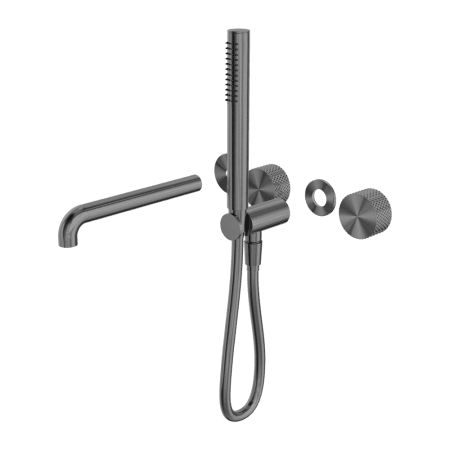 Opal Progressive Shower System Separate Plate With Spout 230/250MM Trim Kits Only Graphite (NR252003b230tGR/NR252003b250tGR)