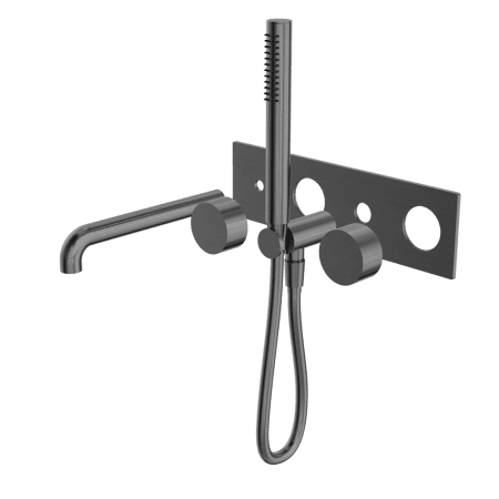 Kara Progressive Shower System With Spout 230/250MM Trim Kits Only Gun Metal (NR271903a230tGM/NR271903a250tGM)