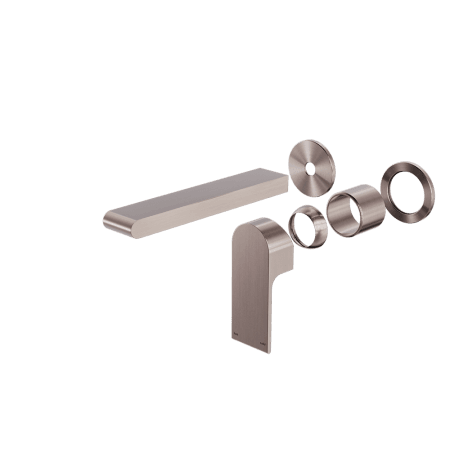 Bianca Wall Basin/Bath Mixer Separate Back Plate 187/230 mm Trim Kits Only Brushed Bronze (NR321510etBZ / NR321510ftBZ)