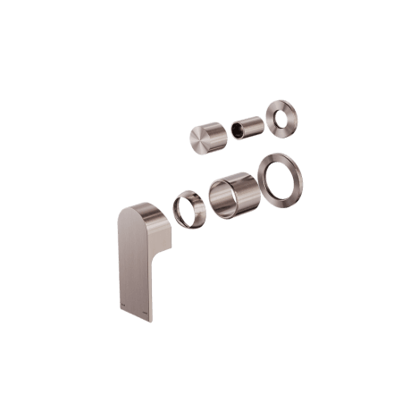 Bianca Shower Mixer With Divertor Separate Back Plate Trim Kits Only Brushed Bronze (NR321511gtBZ)