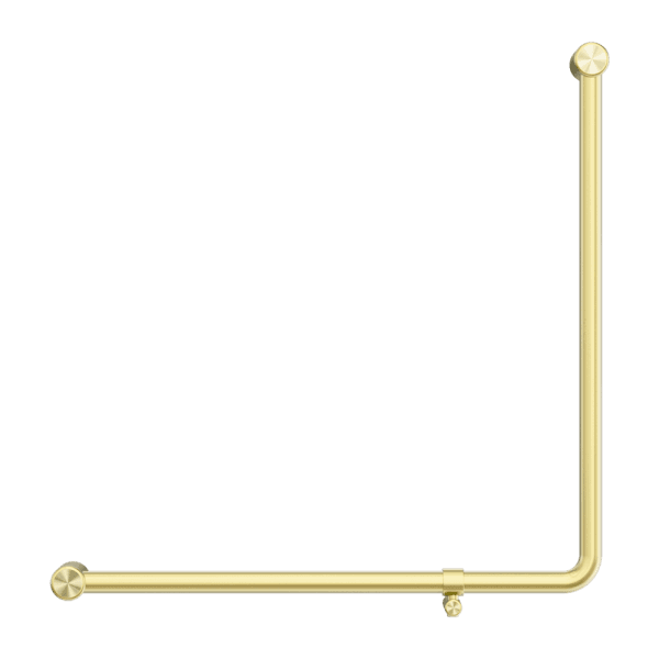 Mecca Care 32mm 90 Degree NZ4121 Accessible Toilet Grab Rail 750X750mm Brushed Gold (NRCR3290bBG)