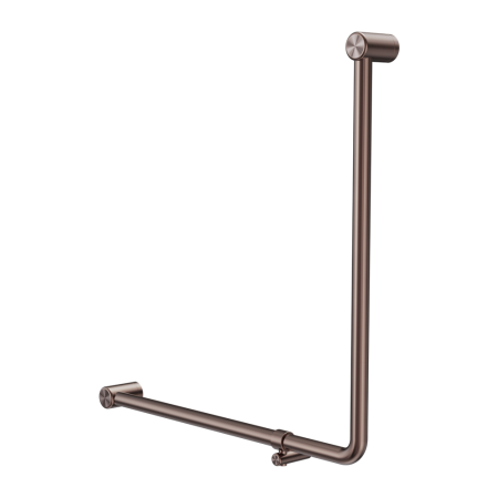 Mecca Care 32mm 90 Degree NZ4121 Accessible Toilet Grab Rail 750X750mm Brushed Bronze (NRCR3290bBZ)