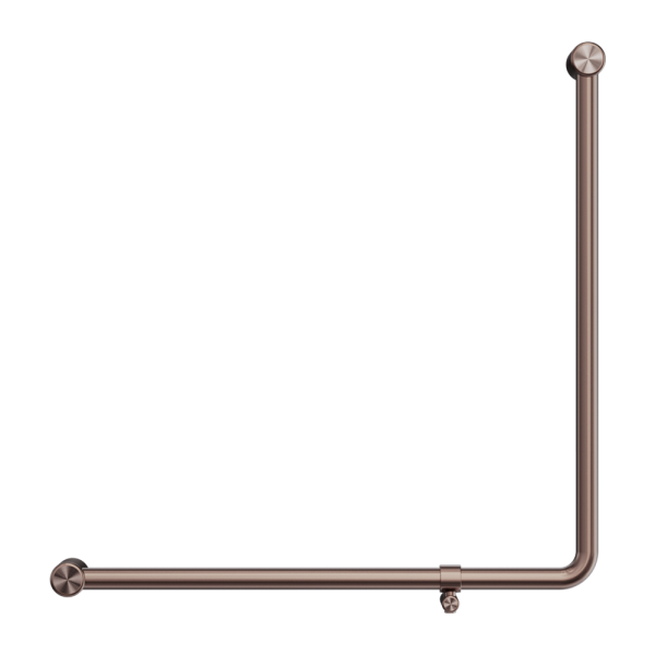 Mecca Care 32mm 90 Degree NZ4121 Accessible Toilet Grab Rail 750X750mm Brushed Bronze (NRCR3290bBZ)