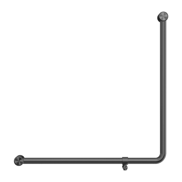 Mecca Care 32mm 90 Degree NZ4121 Accessible Toilet Grab Rail 750X750mm Gun Metal (NRCR3290bGM)