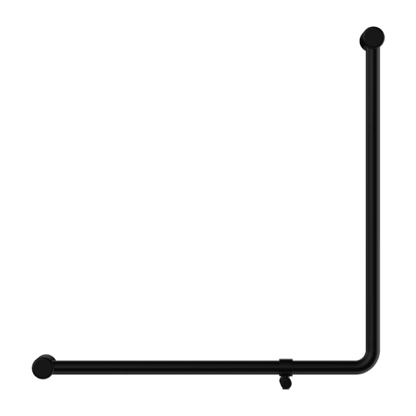 Mecca Care 32mm 90 Degree NZ4121 Accessible Toilet Grab Rail 750X750mm Matte Black (NRCR3290bMB)