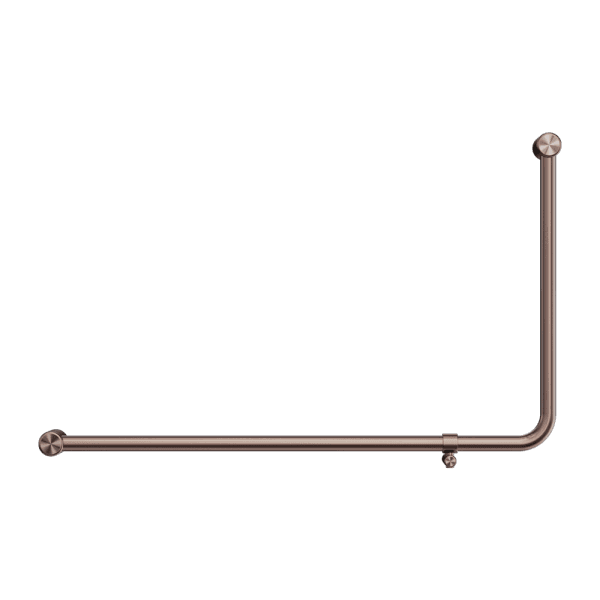Mecca Care 32mm DDA Accessible Toilet 90 Degree Bent Tube Grab Rail 600X1000mm Brushed Bronze (NRCR3290eBZ)