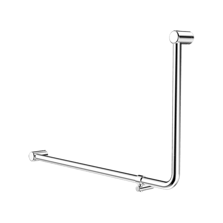 Mecca Care 32mm DDA Accessible Toilet 90 Degree Bent Tube Grab Rail 600X1000mm Chrome (NRCR3290eCH)