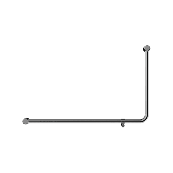 Mecca Care 32mm DDA Accessible Toilet 90 Degree Bent Tube Grab Rail 600X1000mm Chrome (NRCR3290eCH)
