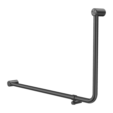 Mecca Care 32mm DDA Accessible Toilet 90 Degree Bent Tube Grab Rail 600X1000mm Gun Metal (NRCR3290eGM)