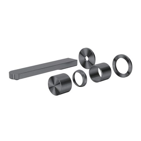Pure SS316L Wall Basin/Bath Mixer Separate Back Plate Trim Kits Only Graphite (NR172210btGR)