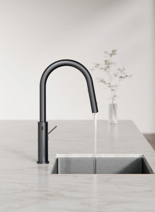Mecca Smart Sensor Pull Out Kitchen Mixer Gun Metal (NR221908aGM)