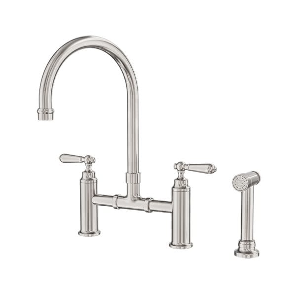 York Bridge Kitchen Set With Hand Spray Brushed Nickel (NR692108aBN)