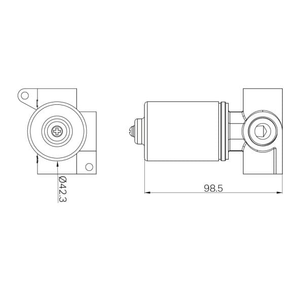 SS316L Progressive Universal Shower Mixer Body Only (NRUB008)