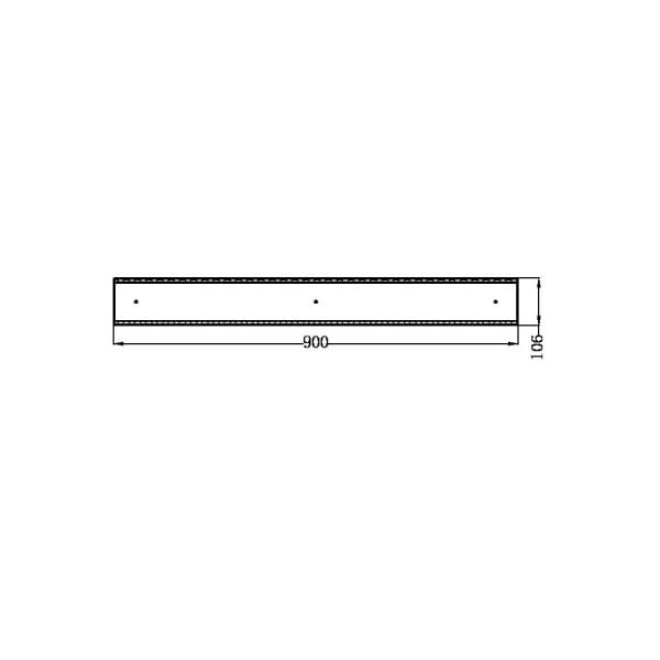 Tile Insert V Channel Floor Grate 80/89mm Outlet Without Outlet And Hole Saw Brushed Gold (NRFG001BG)