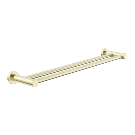 Dolce II Double Towel Rail 600MM Brushed Gold (NR2024dBG)