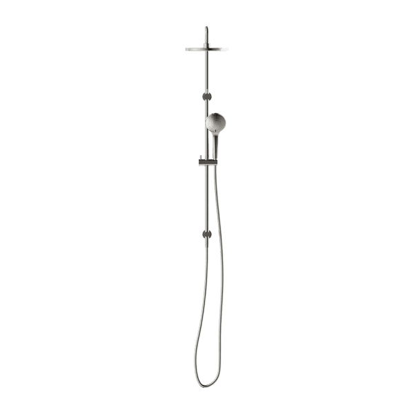 Round Twin Shower With Air Shower I Brushed Nickel (NR250805d01BN)