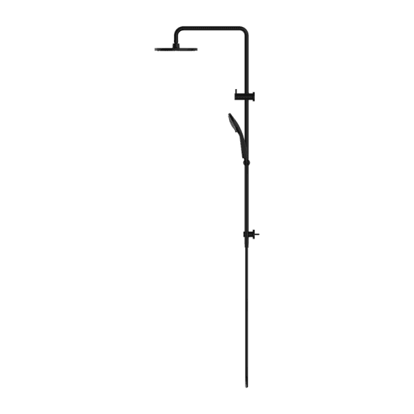 Round Twin Shower With Air Shower I Matte Black (NR250805d01MB)