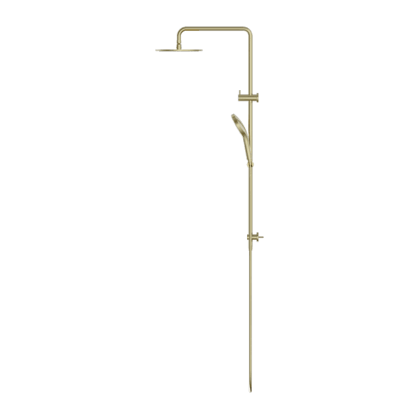 Round Twin Shower With Air Shower II Brushed Gold (NR250805d02BG)