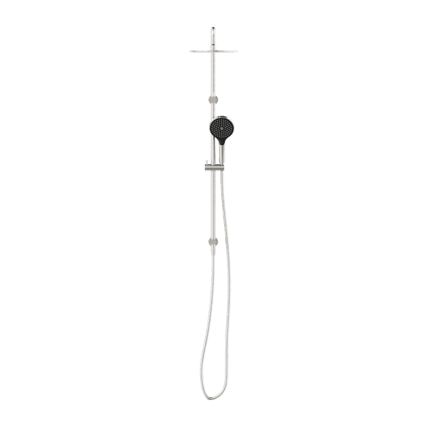 Round Twin Shower With Air Shower II Brushed Nickel (NR250805d02BN)