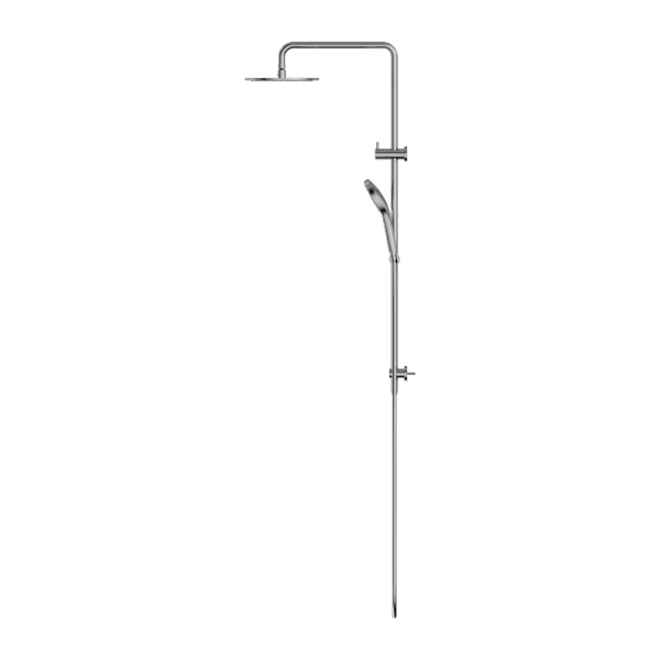 Round Twin Shower With Air Shower II Chrome (NR250805d02CH)