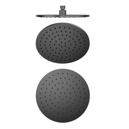 248MM Round Stainless Steel Round Rainfall Shower Head Gun Metal (NR507046GM)