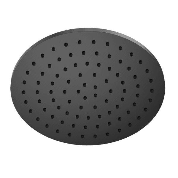 248MM Round Stainless Steel Round Rainfall Shower Head Gun Metal (NR507046GM)