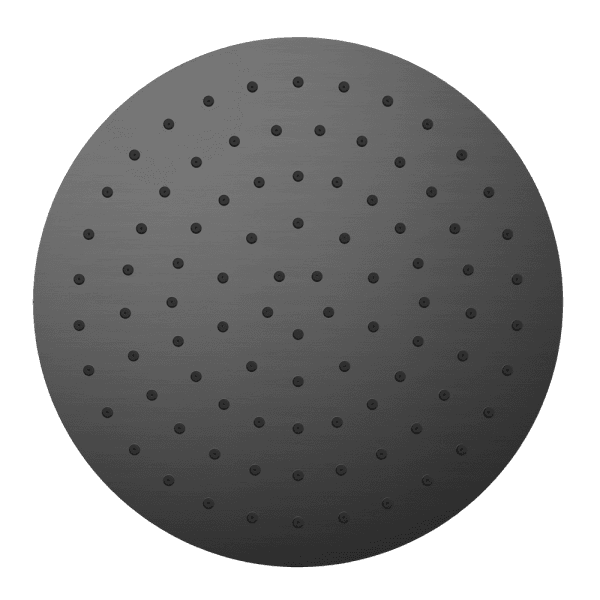 248MM Round Stainless Steel Round Rainfall Shower Head Gun Metal (NR507046GM)