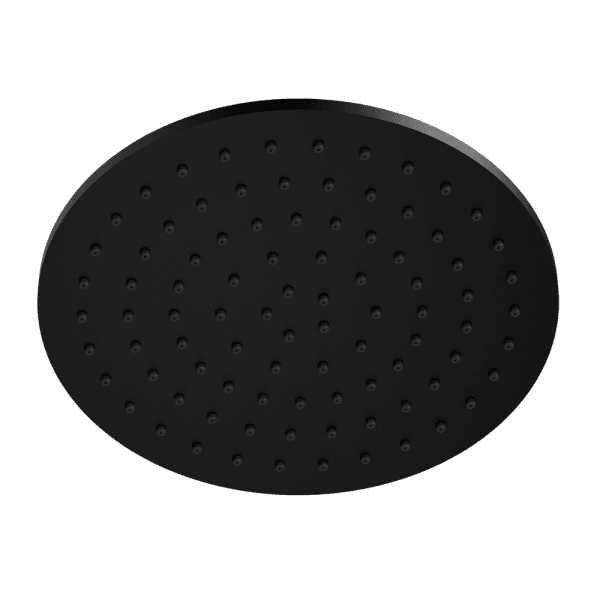 248MM Round Stainless Steel Round Rainfall Shower Head Matte Black (NR507046MB)