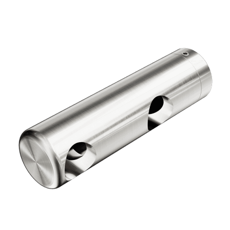 Mecca Care Make Your Own 25mm Grab Rail Double Towel Bracket Left Brushed Nickel (NR5390421BN)