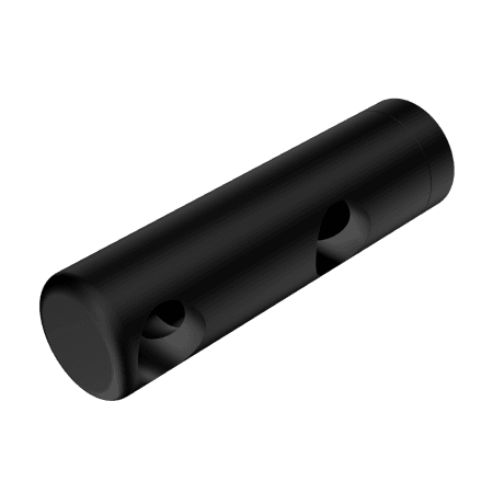 Mecca Care Make Your Own 25mm Grab Rail Double Towel Bracket Left Matte Black (NR5390421MB)