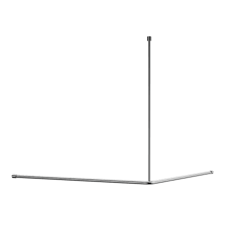 Mecca Care Curtain Rail 1200x1200mm 90 Degree Chrome (NRCR0006CH)