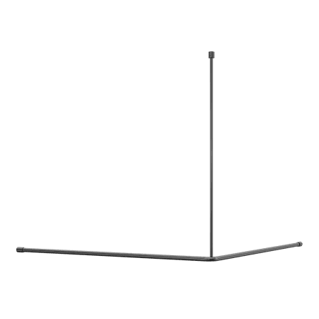 Mecca Care Curtain Rail 1200x1200mm 90 Degree Gun Metal (NRCR0006GM)