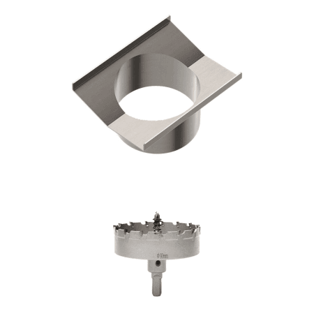 90mm Outlet And Hole Saw Kit Brushed Nickel (NRHS001)