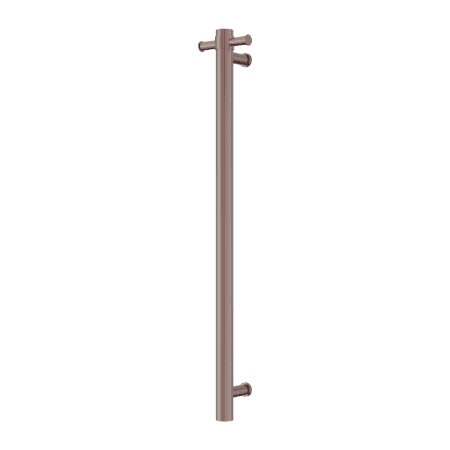 Mecca 240V Single Vertical Heated Towel Rail Brushed Bronze (NRV902hBZ)
