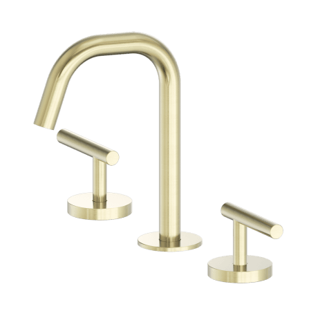 Mecca Lever Basin Set Edge Spout Brushed Gold (25D001BG)