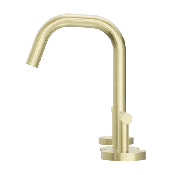 Mecca Lever Basin Set Edge Spout Brushed Gold (25D001BG)