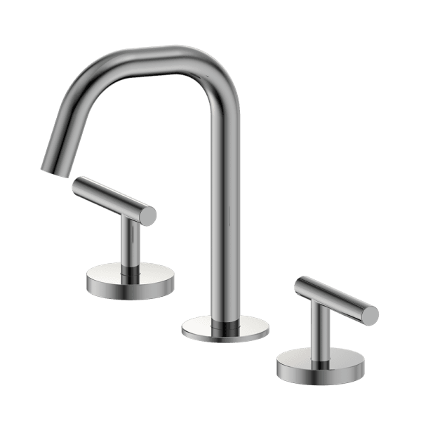 Mecca Lever Basin Set Edge Spout Chrome (25D001CH)